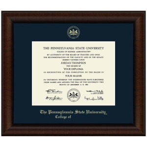 #105 College of… diploma frame Lenox (Walnut)